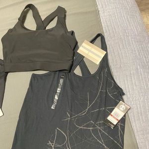 Mondetta Sports Bra XS & Under Armor Tank XS BNWT